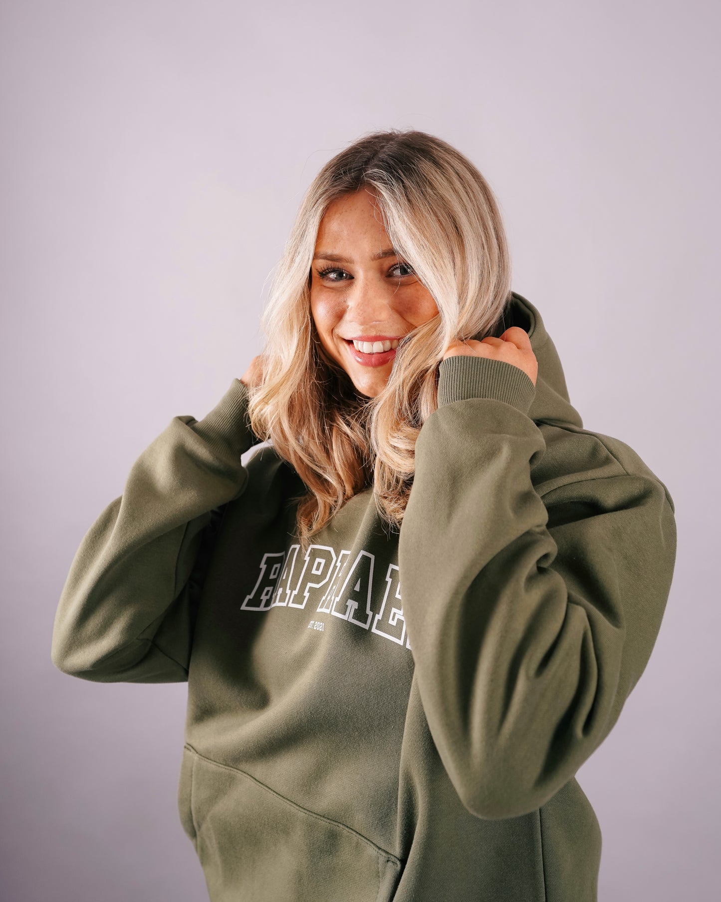 Khaki Oversized Hoodie