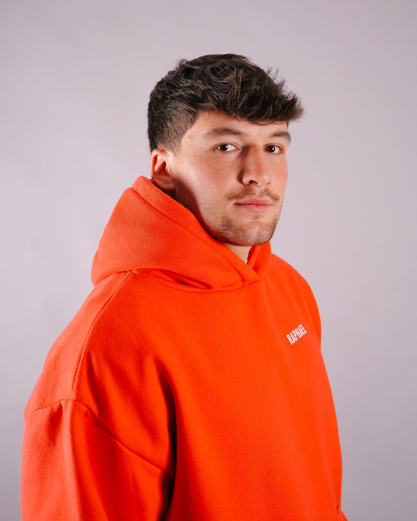 Soft Red Oversized Hoodie