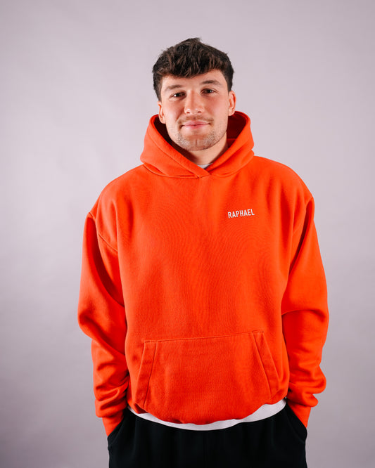 Soft Red Oversized Hoodie