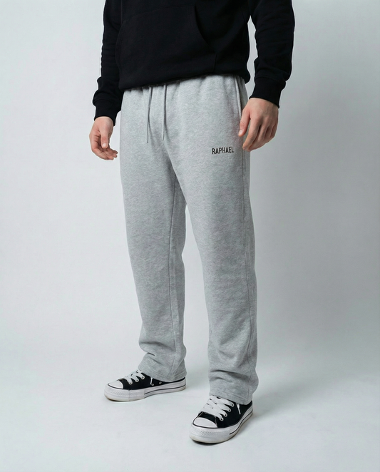 Grey Relax Cuffless Joggers