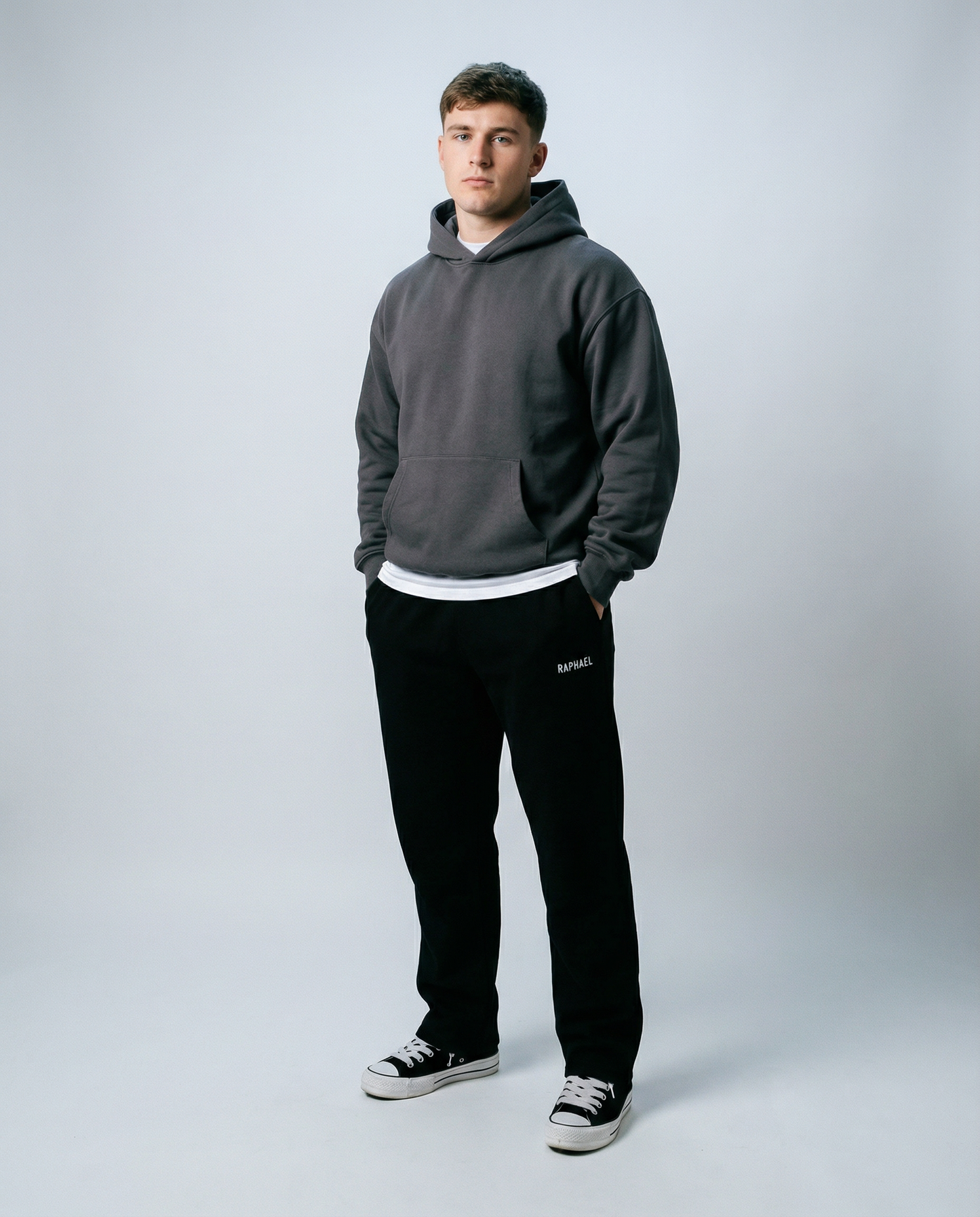 Black Relax Cuffless Joggers
