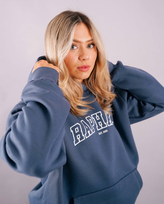 Airforce Blue Oversized Hoodie