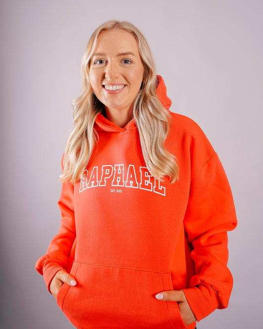 Soft Red Oversized Hoodie