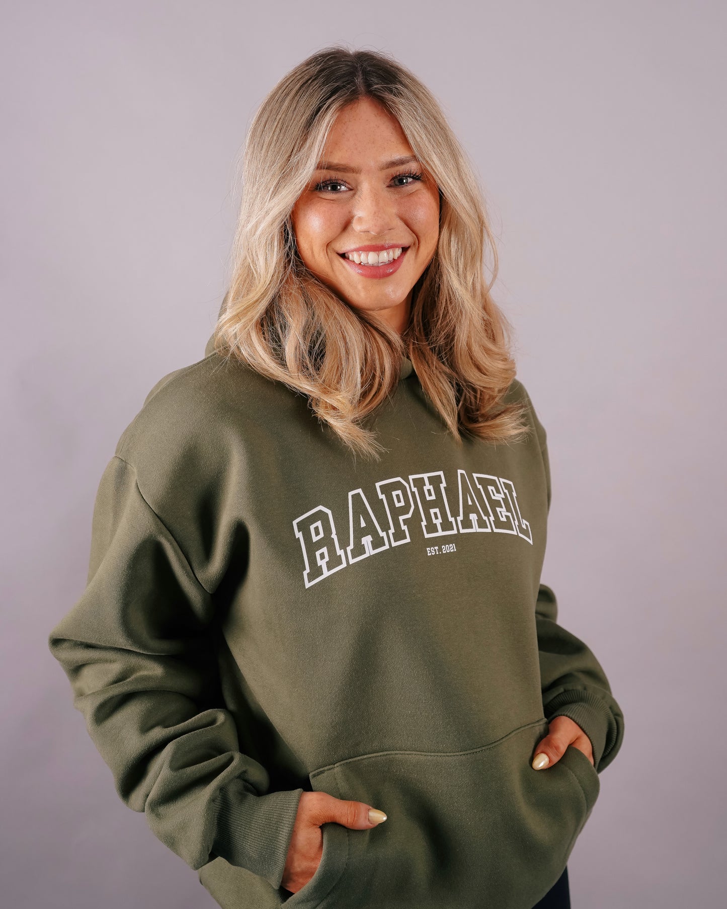 Khaki Oversized Hoodie