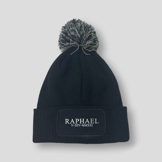 Dark Navy Pom Pom Beanie