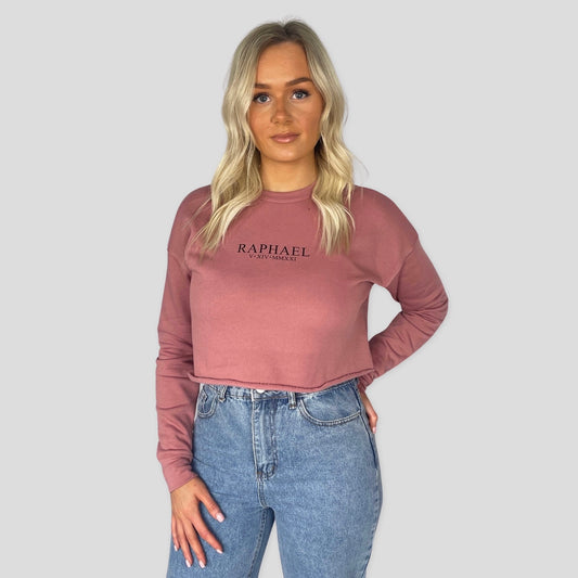 Mauve Cropped Sweatshirt