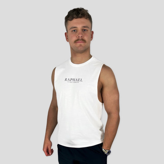 Mens White Vest