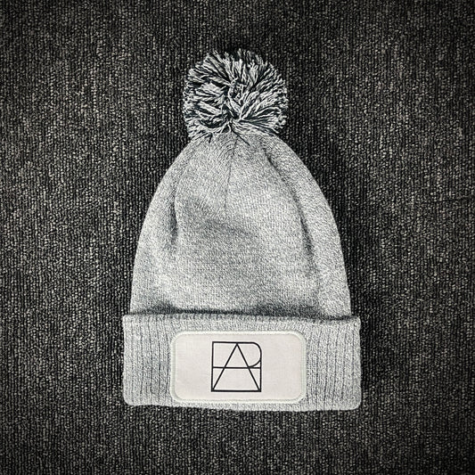 Grey Pom Pom Beanie